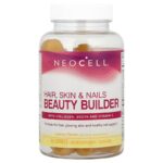 NeoCell, Hair, Skin & Nails Beauty Builder Gummies, Lemon, 60 Gummies