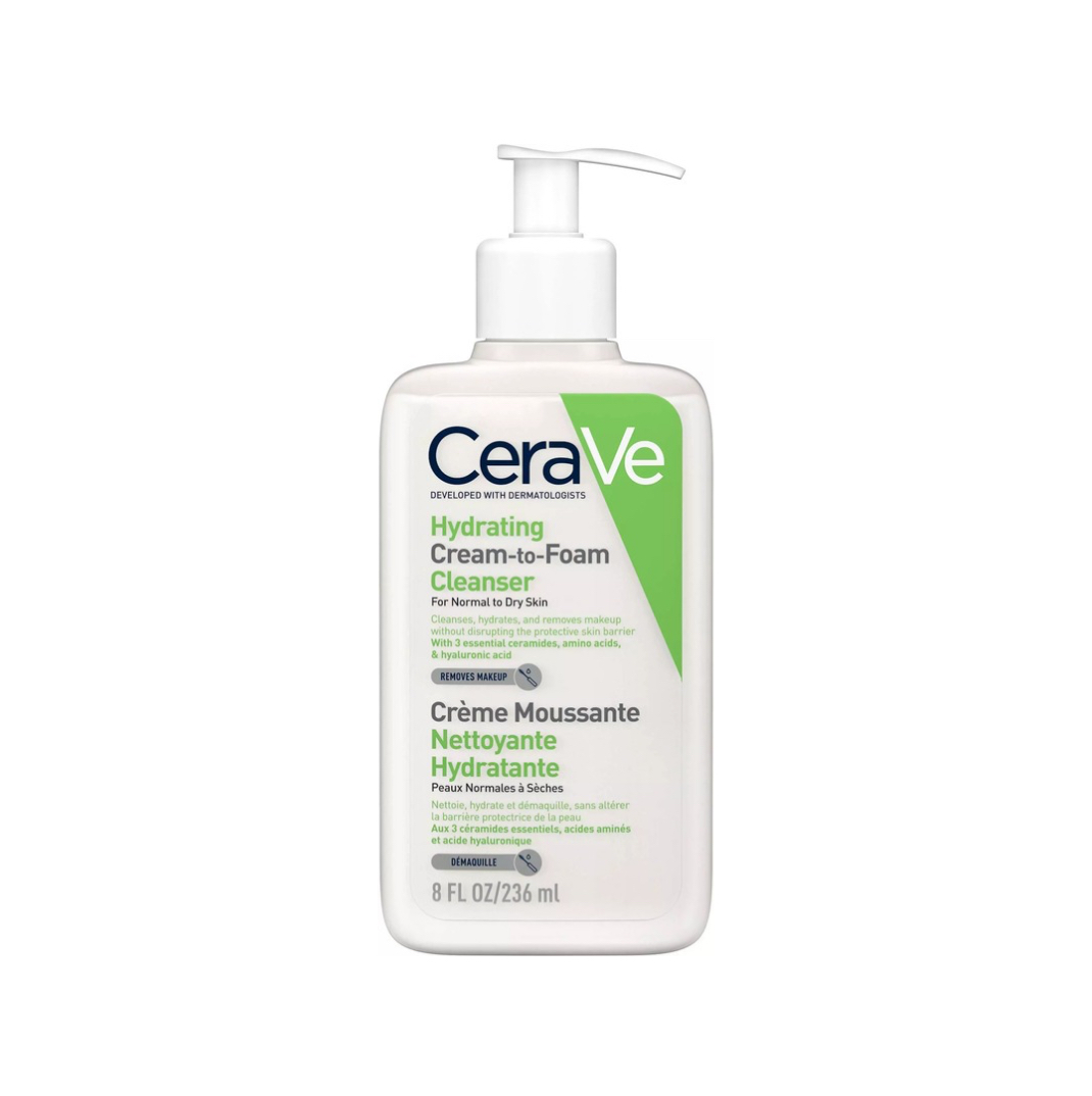 IMG_4990 Cerave Hydrating Cream-to-Foam Face Wash, 237 ml - Image 1