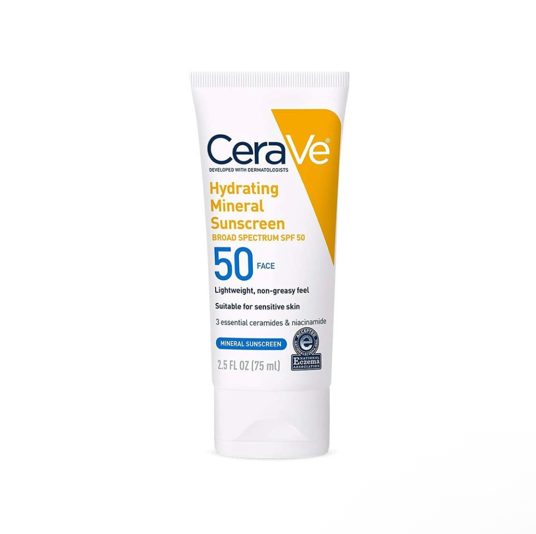 IMG_5033 CeraVe Hydrating Mineral Sunscreen SPF 50 Face, 75ml - Image 1