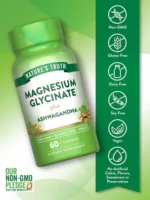 Magnesium Glycinate with Ashwagandha, 60 Capsules - Image 3