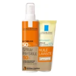 La Roche-Posay, Spray Invisible SPF50+ Ultra Protection 200ml + Lipikar Huile Lavante Cleansing Oil 100ml