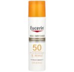Eucerin, Lightweight Sunscreen Lotion For Face, SPF 50, Fragrance Free, 75 ml