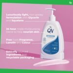 QV Skin Lotion, 24 Hour Moisturisation Light Body Lotion, 500ml - Image 3