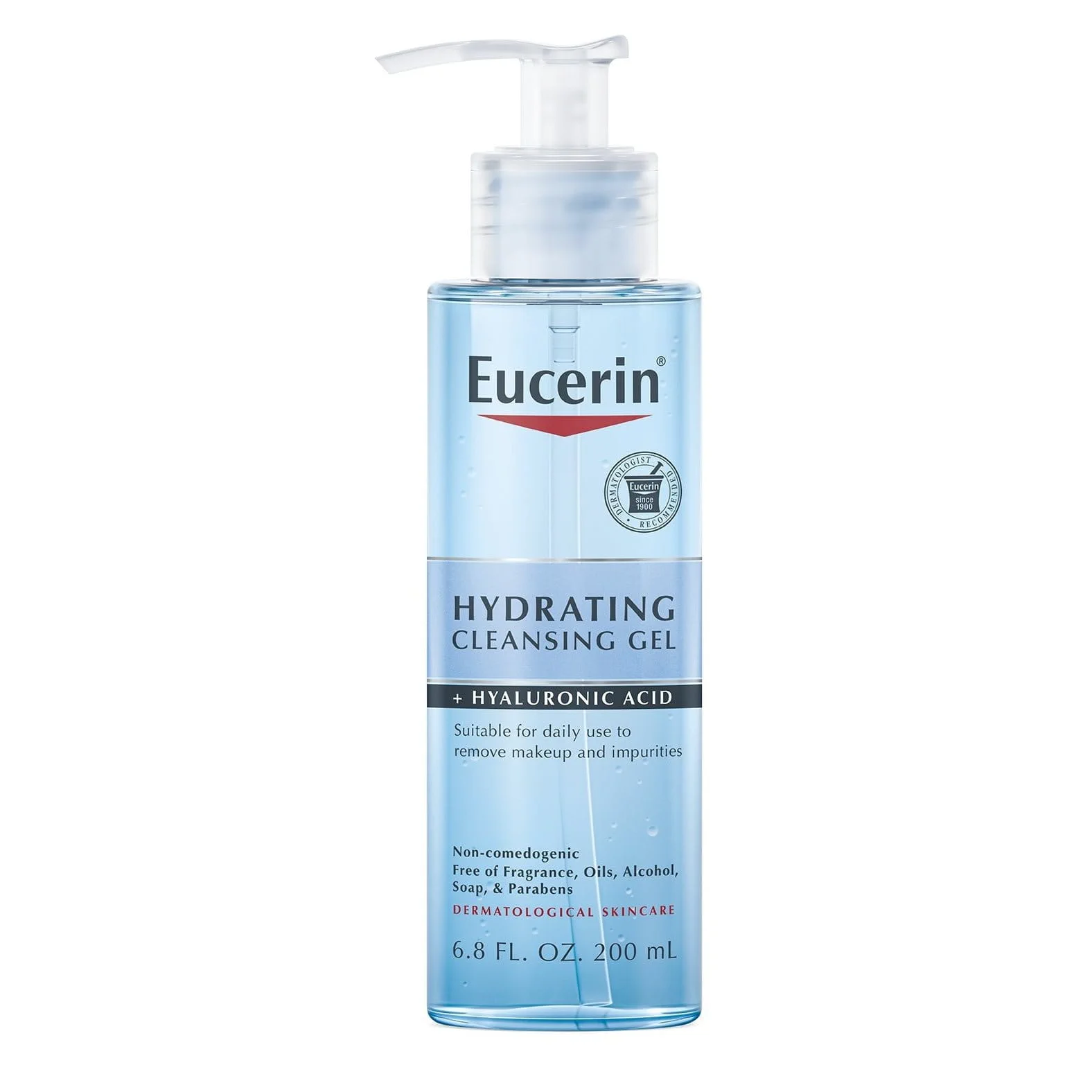 IMG_7082 Eucerin Hydrating Cleansing Gel + Hyaluronic Acid, 200 ml - Image 1