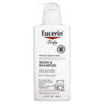 Eucerin Unscented Baby Shampoo and Body Wash, 400ml