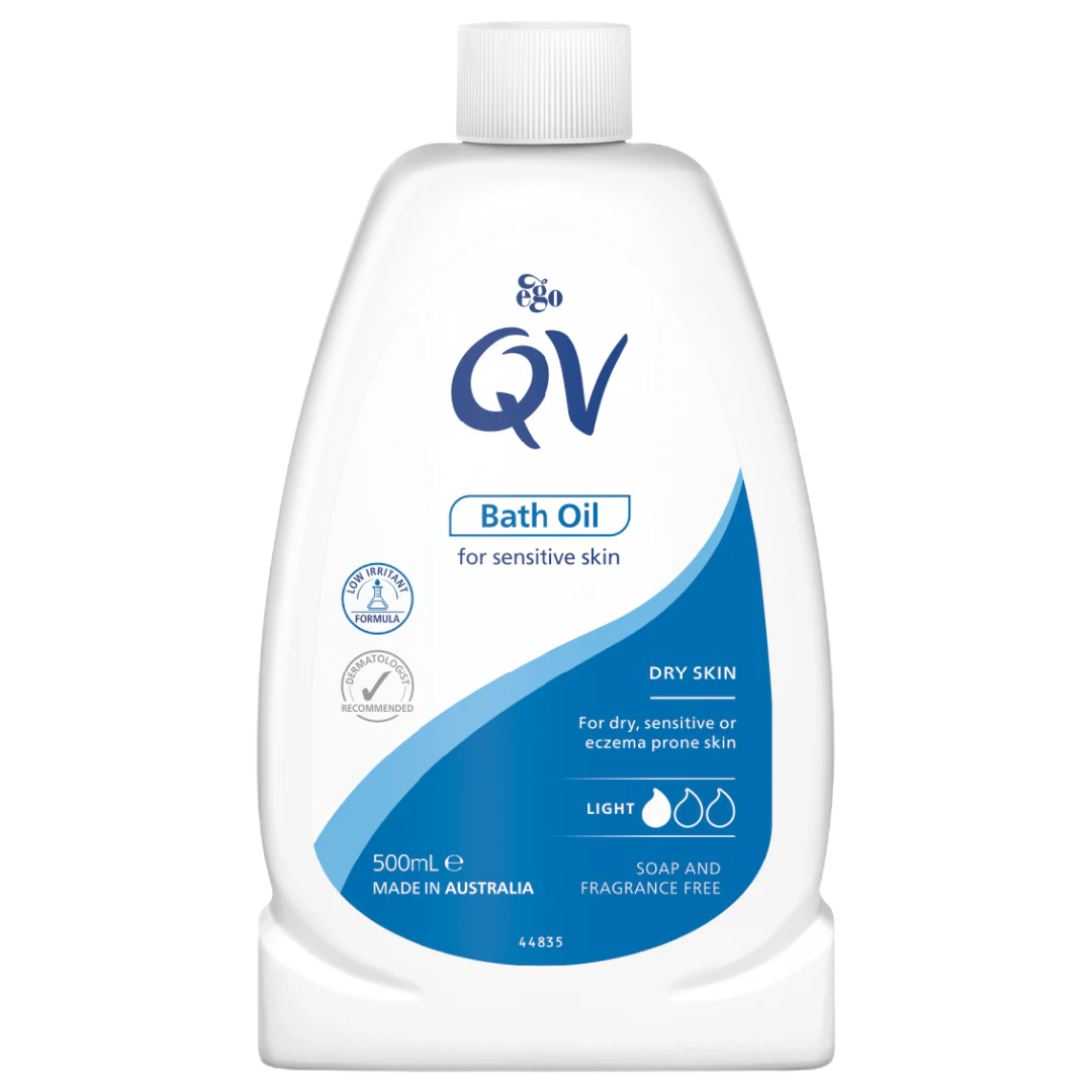 Projekt bez nazwy QV Bath Oil For Dry Itching Skin Conditions, 500ml - Image 1