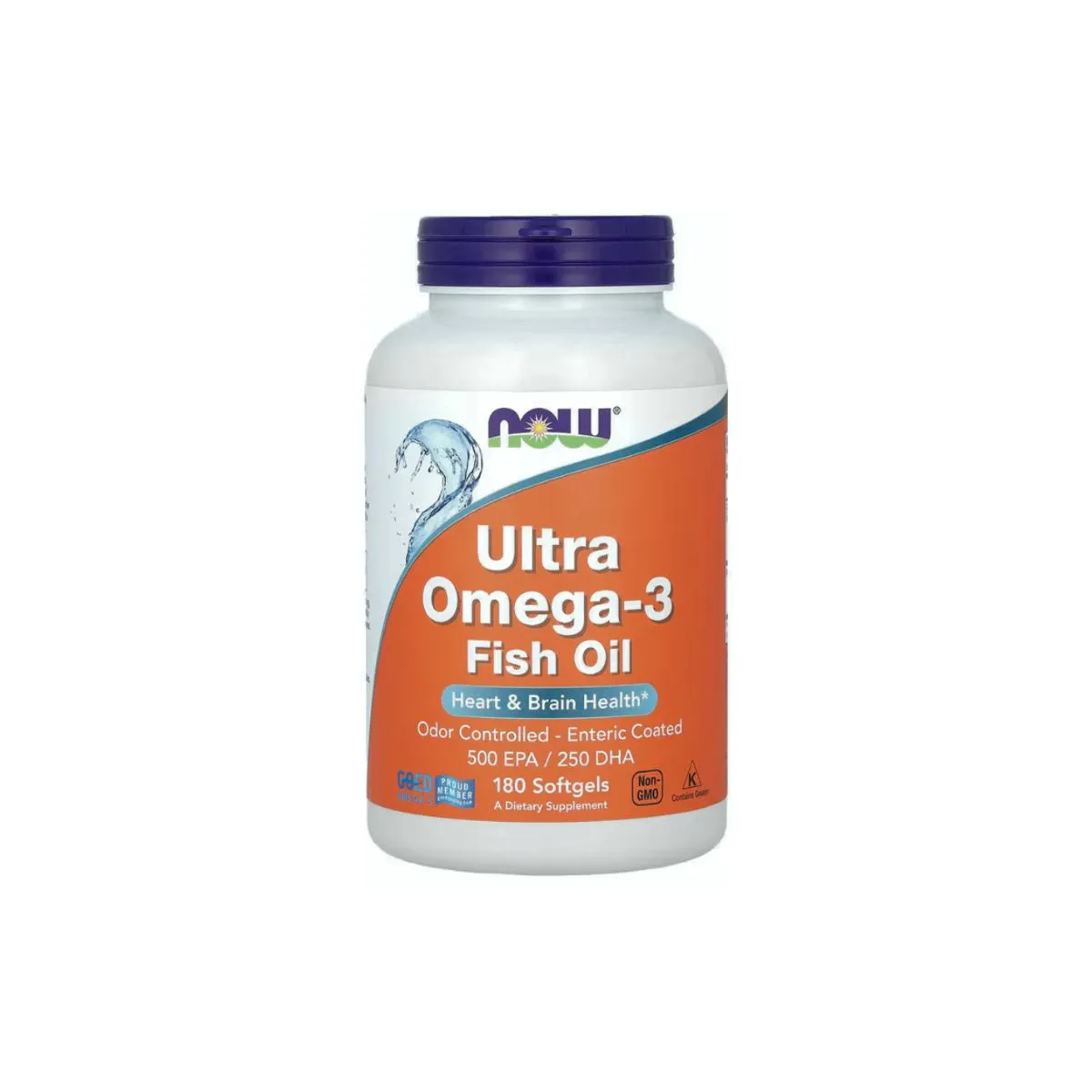 1-6.jpg NOW Foods Ultra Omega-3 Fish Oil 180 Softgels - Image 1