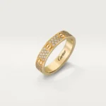 Cartier, LOVE Ring, Paved, Gold