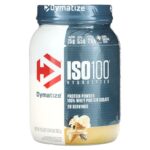 Dymatize ISO 100 Hydrolyzed whey protein isolate, Gourmet Vanilla, 1.34 LB