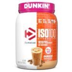 Dymatize ISO 100 Hydrolyzed whey protein isolate, Dunkin Cappuccino, 1.36 LB