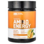 Optimum Nutrition Amino Pre Workout Food Supplement, Orange, 65, Support Energy