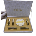 Set pintalabios Dior dorado y blanco