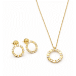 Chaumet Paris Neckless and Earrings Set Gold