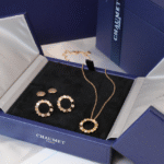 Chaumet Paris Neckless and Earrings Set Rose Gold - Image 2