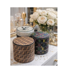 Retro Leather Jewelry Box Organizer with Mirror - Image 5