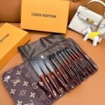 Louis Vuitton Luxury Makeup Brush Set with Storage Case - Image 2
