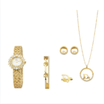 Christian Dior Luxe Radiance 6-Piece Gold-Tone Jewelry & Watch Set