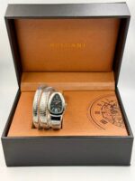 Bvlgari Snake Watch, Black Watch Face, Silver - Image 2