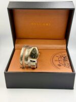 Bvlgari Snake Watch, Black Watch Face, Pale Gold - Image 2