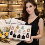 Chanel 12-Piece Mini Perfume Gift Set White Box + Paper Gift Bag - Image 2