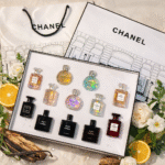 Chanel 12-Piece Mini Perfume Gift Set White Box + Paper Gift Bag - Image 3