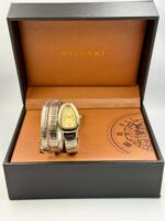 Bvlgari Snake Watch, Yellow Watch Face, Silver & Gold - Image 2