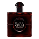 YVES SAINT LAURENT, Black Opium Eau de Parfum Over Red with Cherry & Coffee
