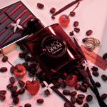 YVES SAINT LAURENT, Black Opium Eau de Parfum Over Red with Cherry & Coffee - Image 2