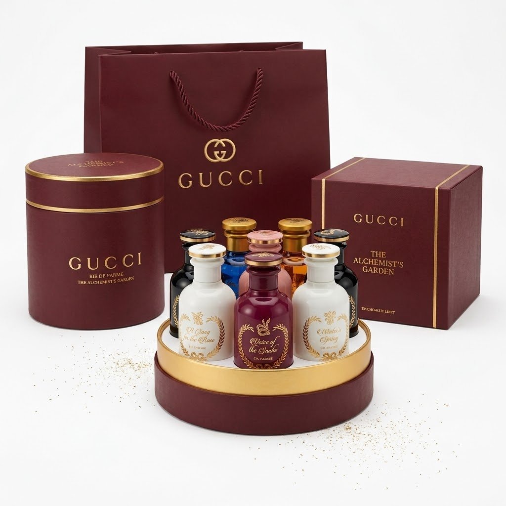 2026/10/IMG-20261014-WA0283-1.jpg Gucci The Alchemist’s Garden Miniature Perfume Collection Set - Image 1