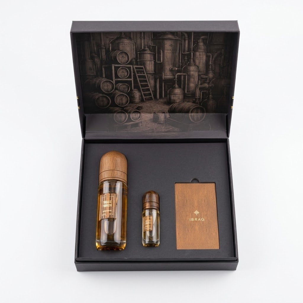 2026/10/IMG-20261014-WA0317.jpg Ibraq Vintage Tobacco Perfume Set - Image 1